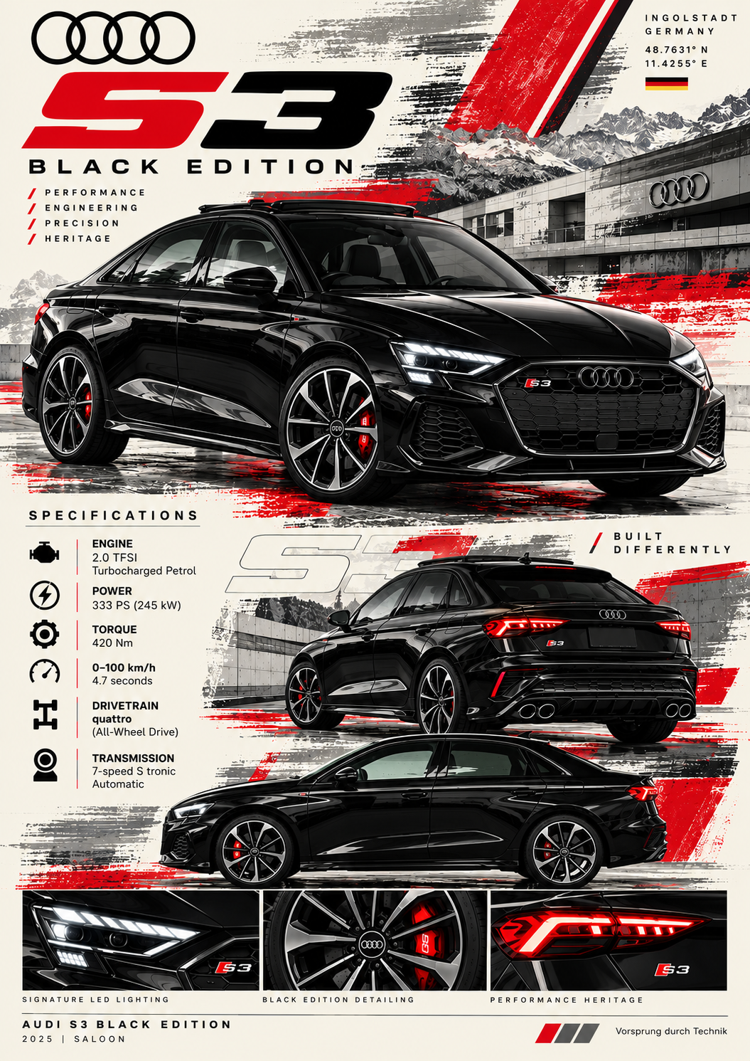S3 Black Edition Spec Sheet