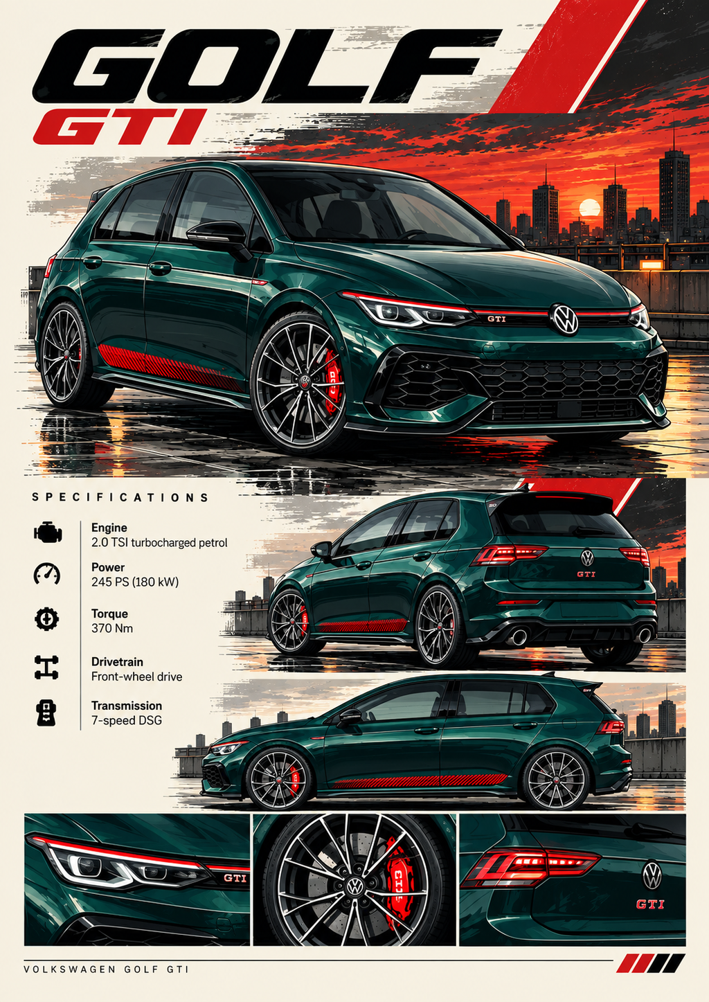 Golf GTI MK8 Spec Sheet